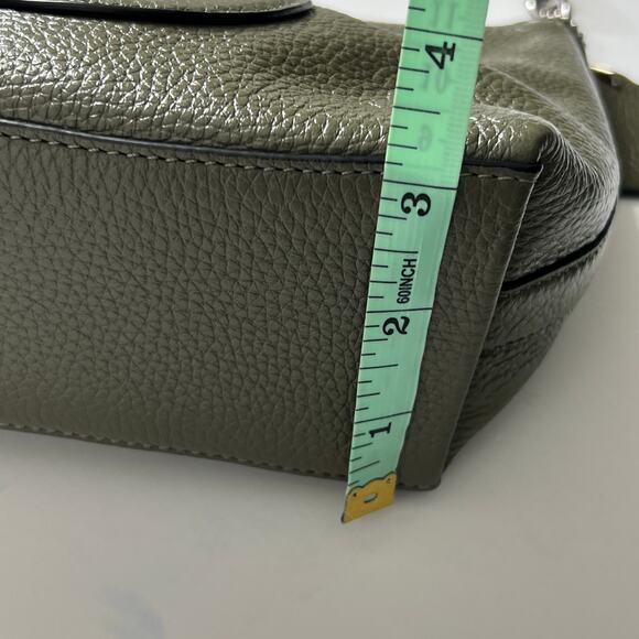 Coach Dempsey Shoulder Bag Patch Logo Olive Green - Picture 9 of 13